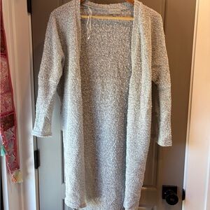 Love Tree Light Gray Open Front Cardigan